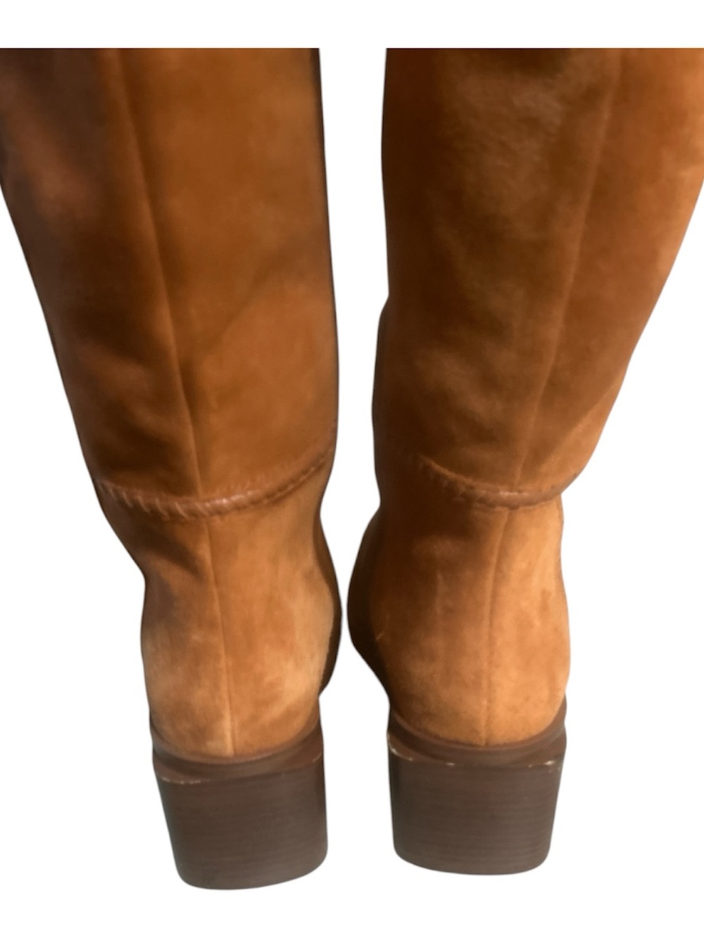 Vince Camito Suede Rust Boots Size 8/38.5 - Picture 3 of 5